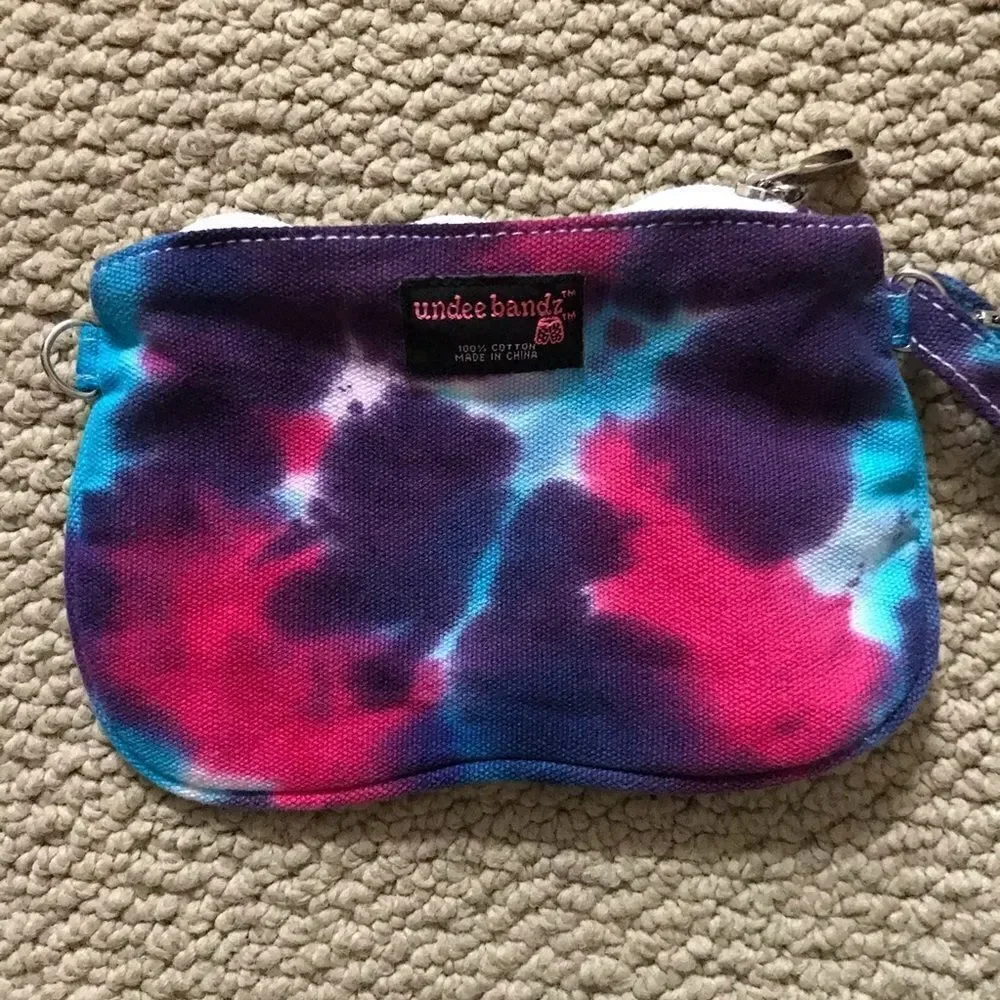 Tie dye wristlet purse